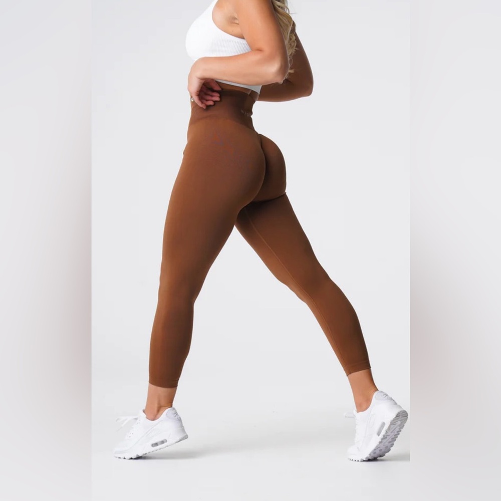 Nvgtn High-Waisted Brown Leggings